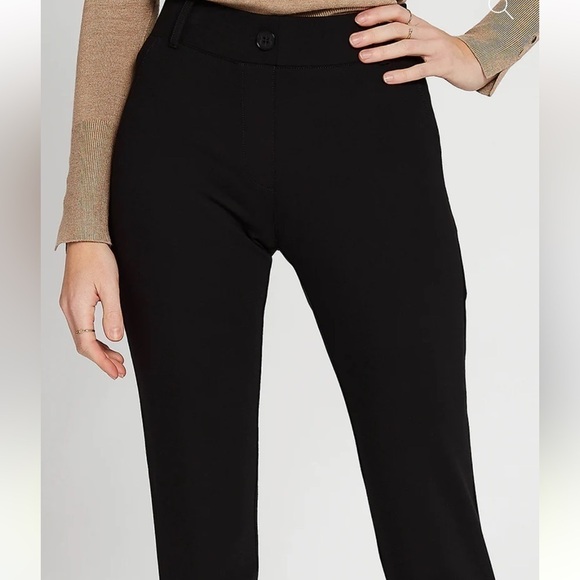 NWOT Betabrand Dress Pant Yoga Pants Straight Leg Classic Black - Picture 2 of 10